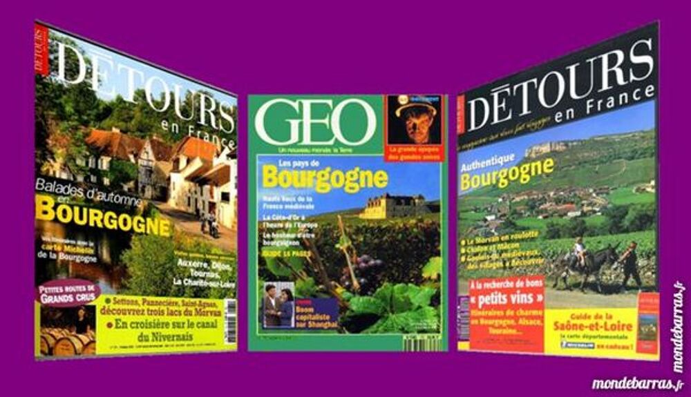 BOURGOGNE - g&eacute;o - FRANCE Livres et BD