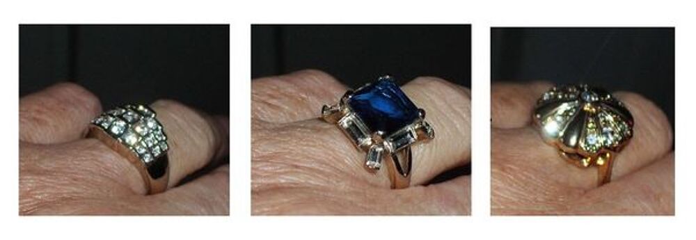 Trois Bagues de Collection 'MM" Bijoux et montres