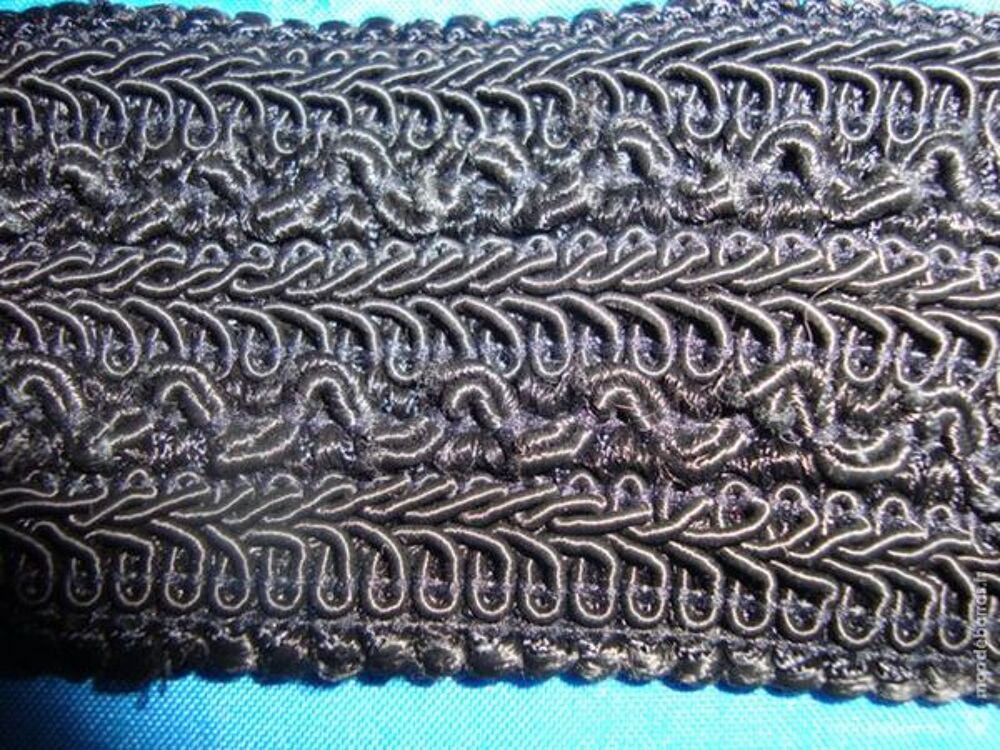 CEINTURE NOIRE EXTENSIBLE BRODEE T. 38 &agrave; 44 Bijoux et montres