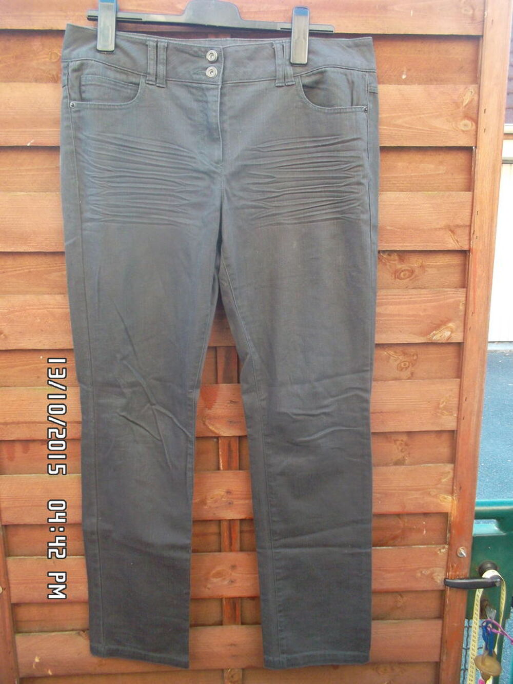 PANTALON GRIS CAMAIEU T.44*JUSTE 3E*KIKI60230 Vêtements