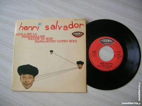 45 TOURS EP HENRI SALVADOR Attila est là 9 Nantes (44)