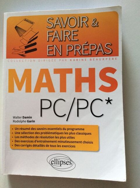 Lire de maths PC/PC* : rsums de cours, mthodes, exercices 15 Limoges (87)