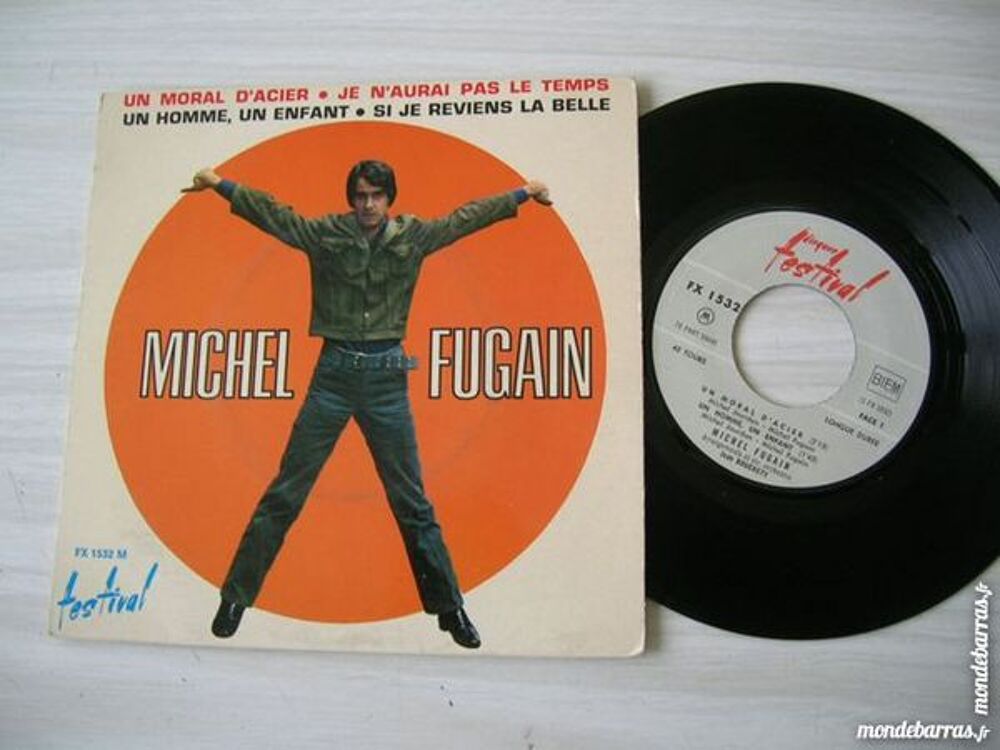 EP MICHEL FUGAIN Un moral d'acier CD et vinyles
