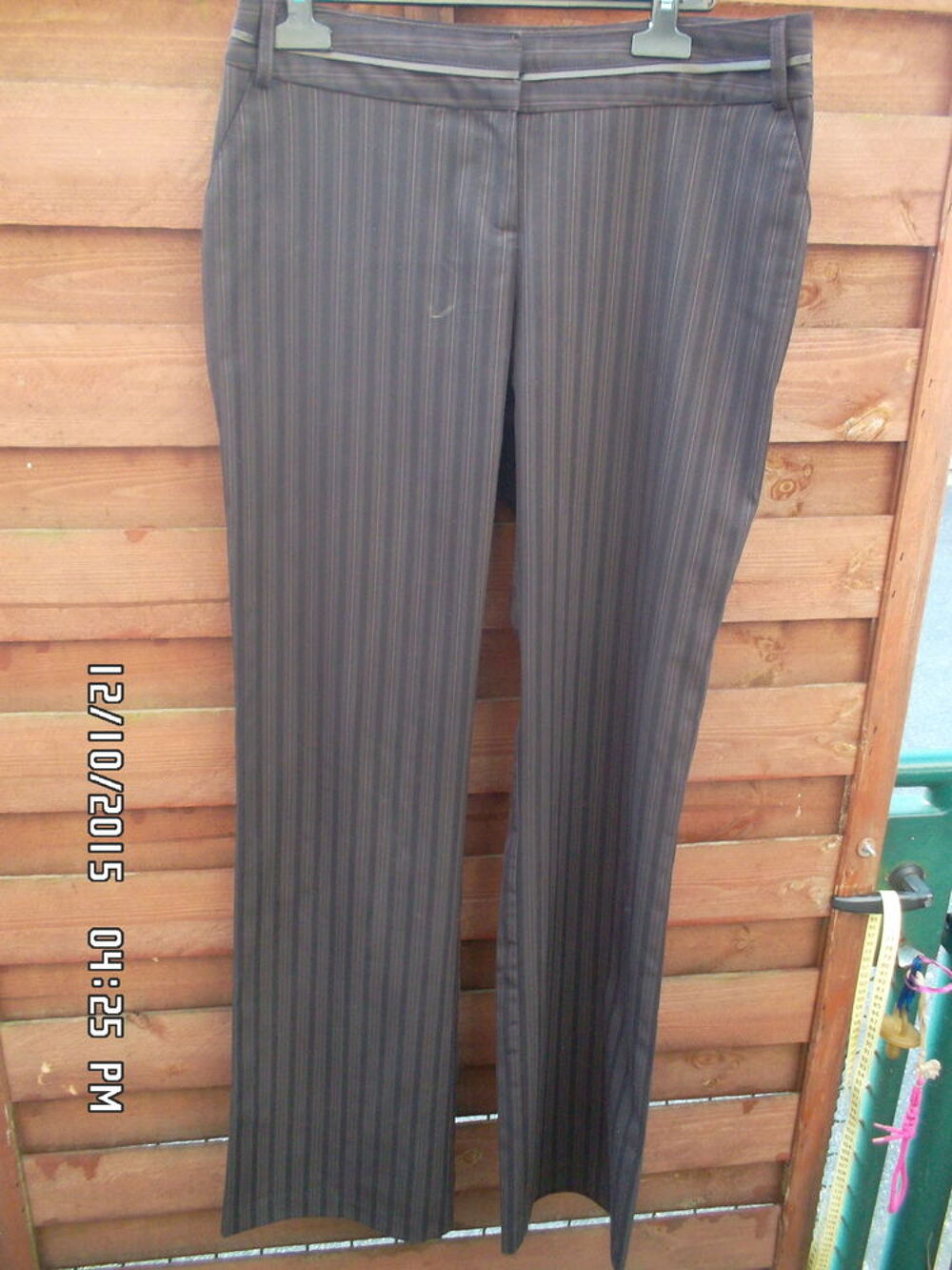 PANTALON MARRON PROMOD*JUSTE 3E*KIKI60230 Vêtements