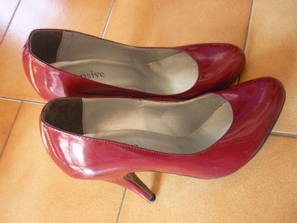 Scarpin bordeau vernie Chaussures