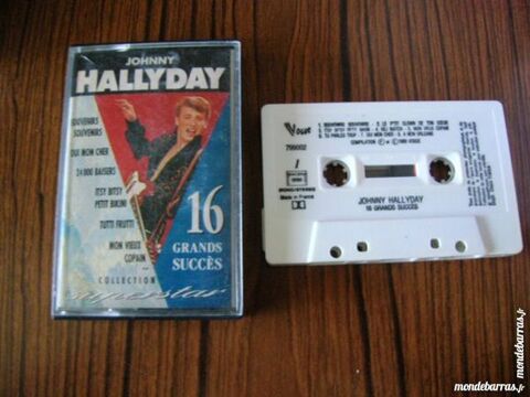 K7 JOHNNY HALLYDAY 16 Grands Succ�s 15 Nantes (44)