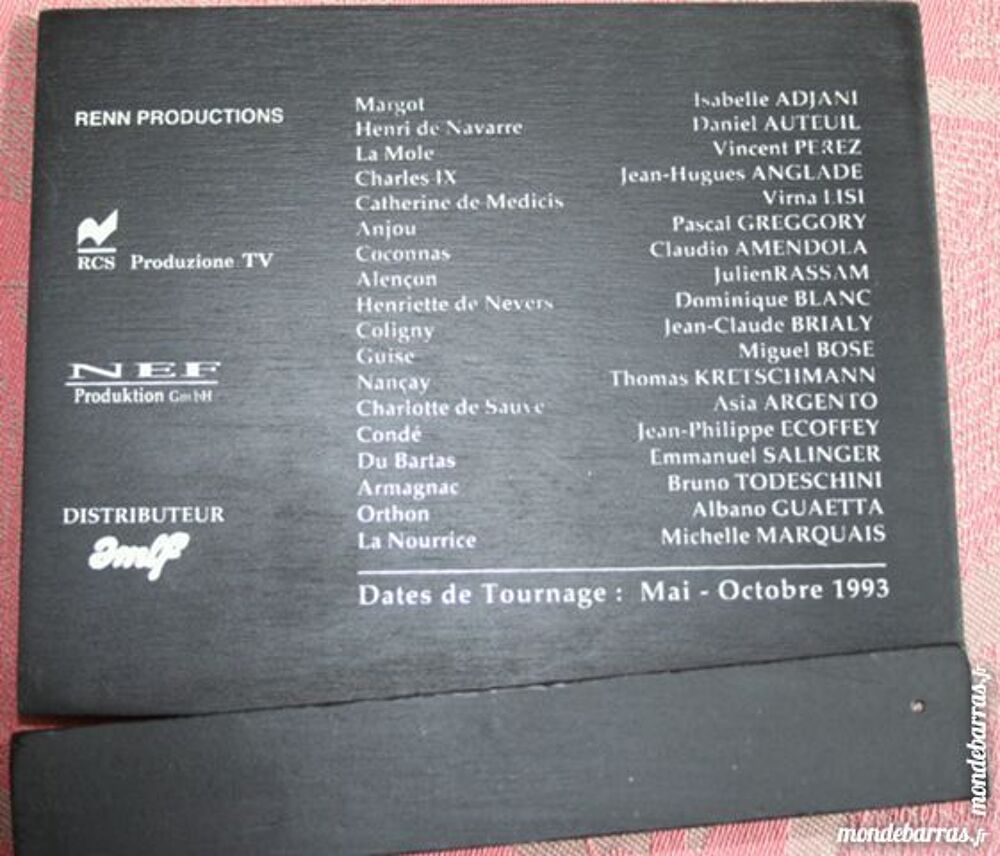 Clap de cin&eacute;ma du film La Reine Margot 1993 