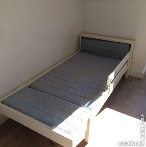 SNIGLAR Cadre lit et barrière de sécurité, hêtre, 70x160 cm - IKEA