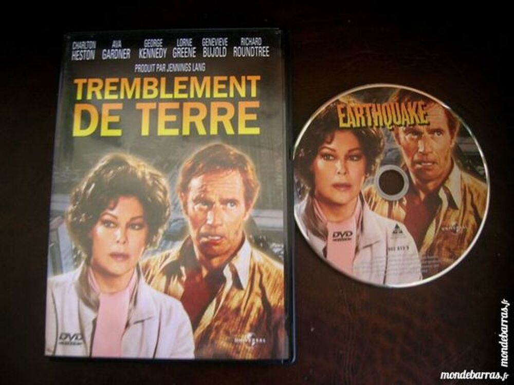 DVD TREMBLEMENT DE TERRE Heston/Gardner/Roundtree DVD et blu-ray