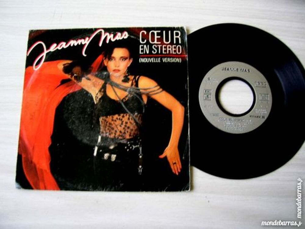 45 TOURS JEANNE MAS Coeur en st&eacute;r&eacute;o (Nouvelle vers CD et vinyles