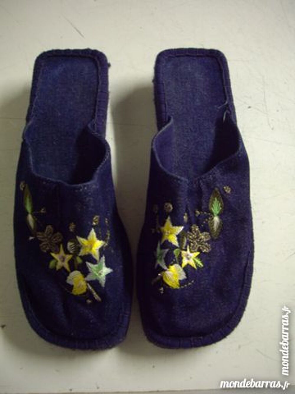 Mules en espadrilles Marine Fleuri pt 37 Chaussures