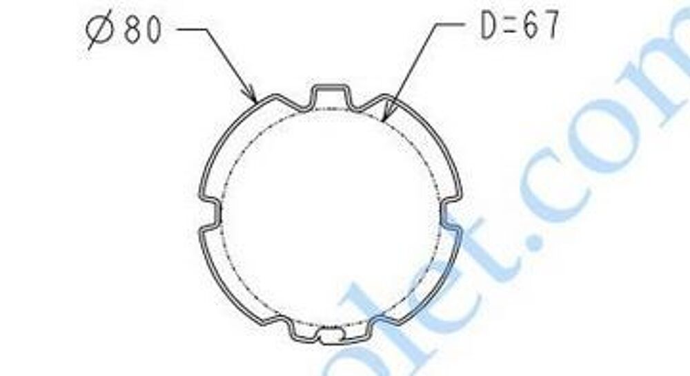 Tube pour enroulement volet roulant L = 2,75 m Bricolage
