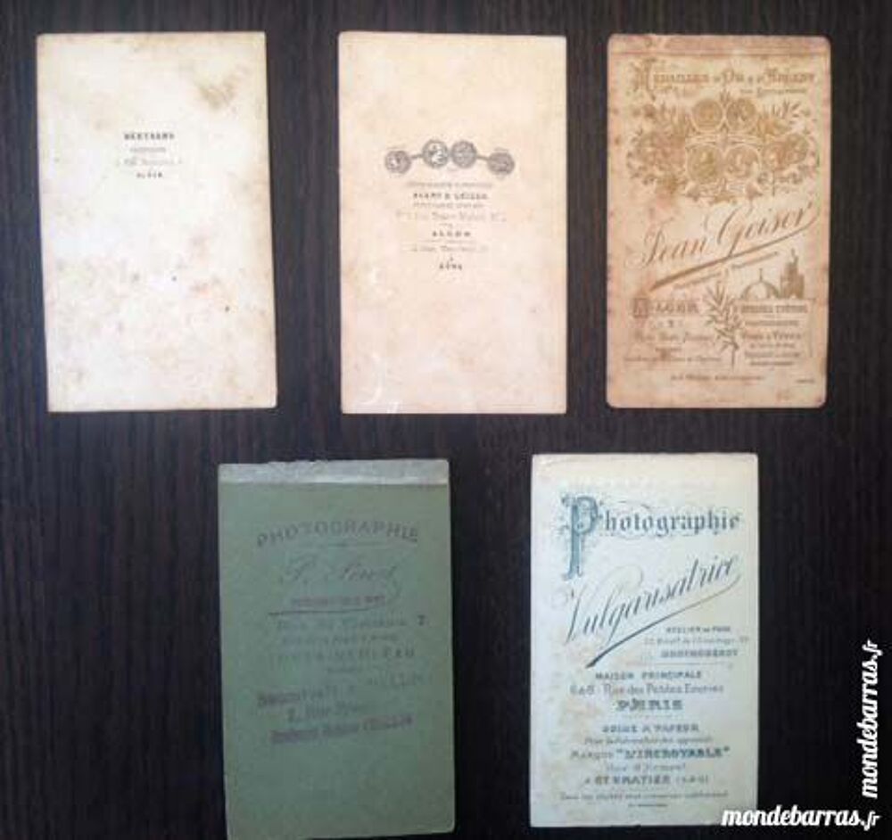 5 CDV de fillettes 
