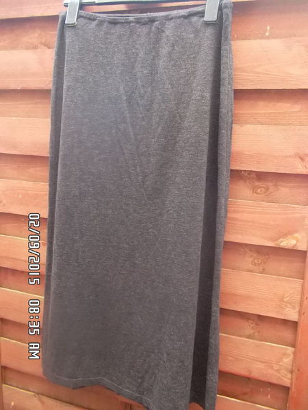 JUPE LONGUE GRISE T.38-48*JUSTE 2E*KIKI60230 Vêtements