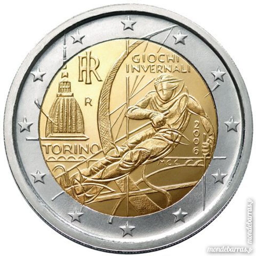 LOT DE 10 PIECES DE MONNAIES COMMEMORATIVES DE 2 € 