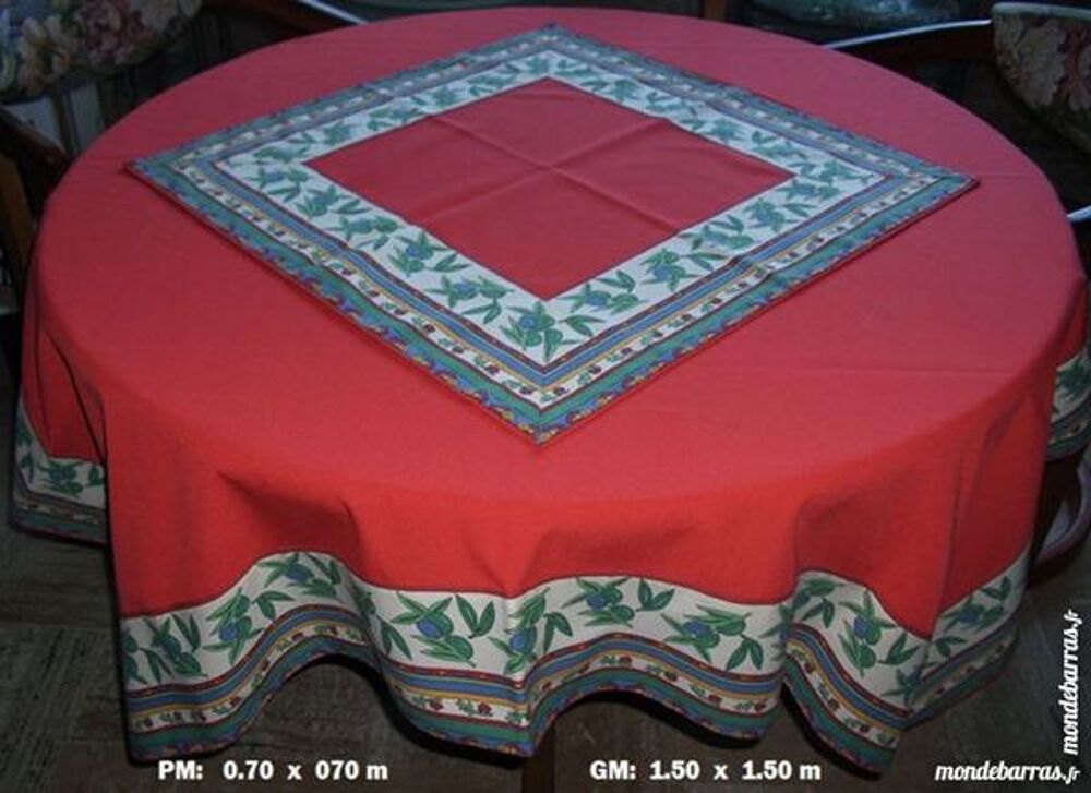 Superbe Nappe de table artisanale Décoration