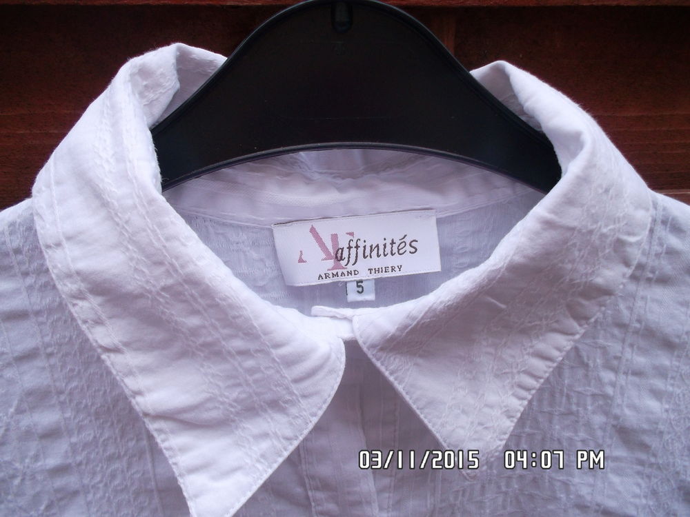 CHEMISIER BLANC ARMAND THIERRY*JUSTE 3E*KIKI60230 Vêtements