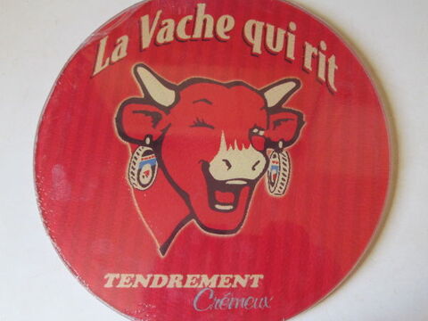 DESSOUS DE PLAT ROND EN VERRE LA VACHE QUI RIT 15 Saint-Cybardeaux (16)