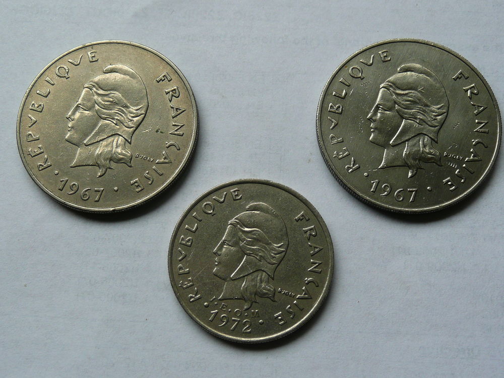 Lot de 3 pi&egrave;ces Colonie Fran&ccedil;aise 