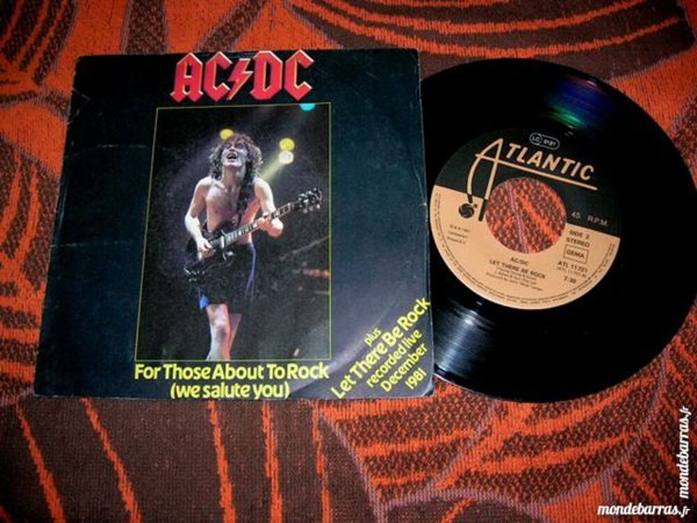 45 TOURS ACDC For those about to rock CD et vinyles