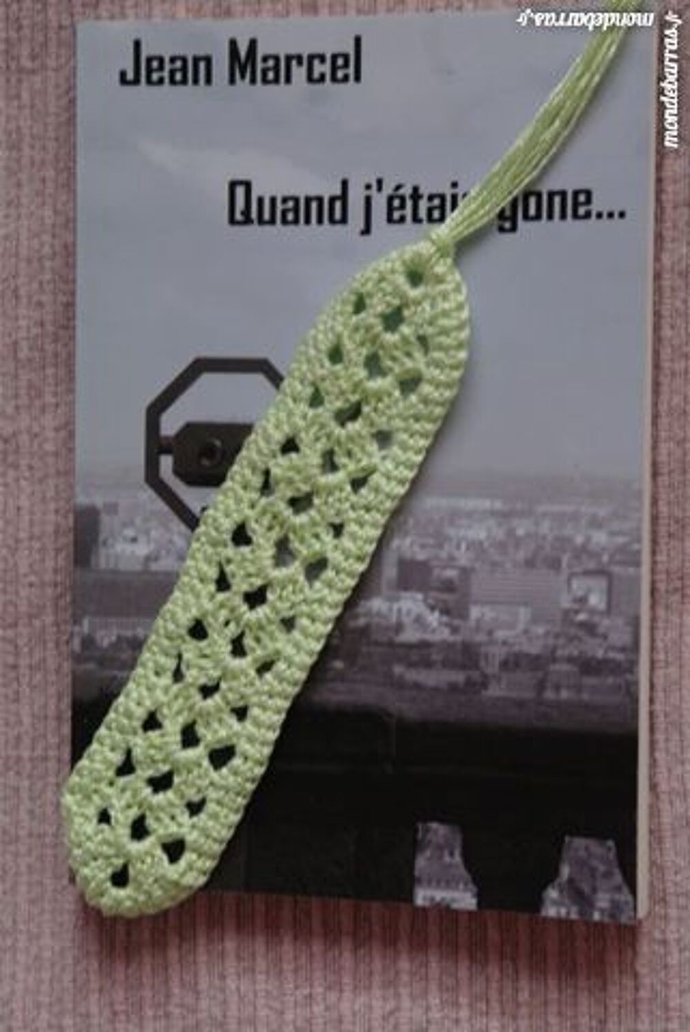 Marque page crochet Bijoux et montres