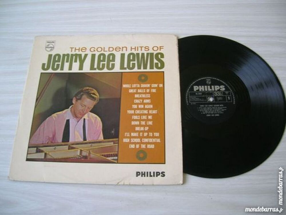 33 TOURS JERRY LEE LEWIS The golden hits -
ORIGINAL UK CD et vinyles