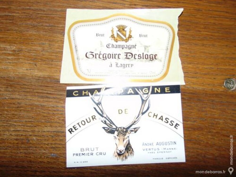 &eacute;tiquettes et collerettes de champagne 