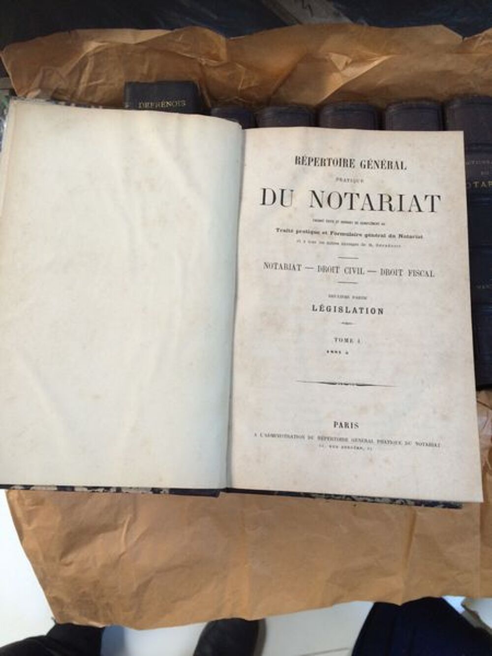 livre ancien de Notaire 1854 Livres et BD