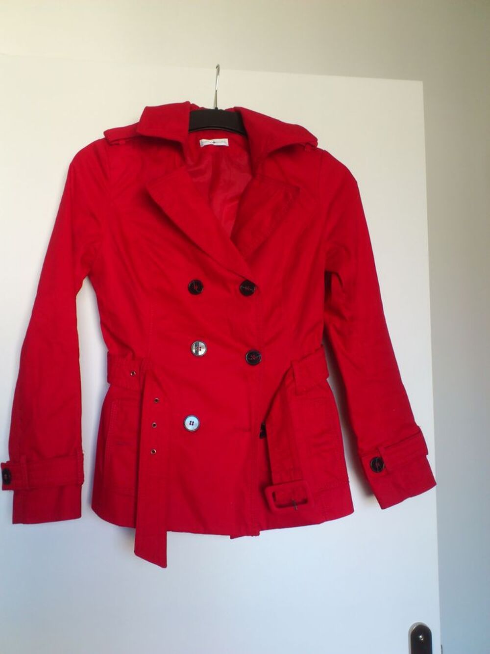 veste rouge Vtements