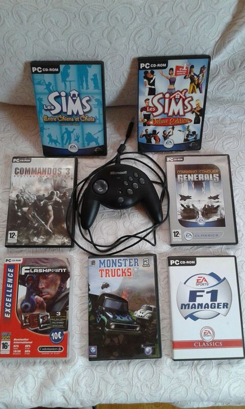 Manette Microsoft et 7 Jeux Vido pour PC 0 Neuilly-sur-Marne (93)