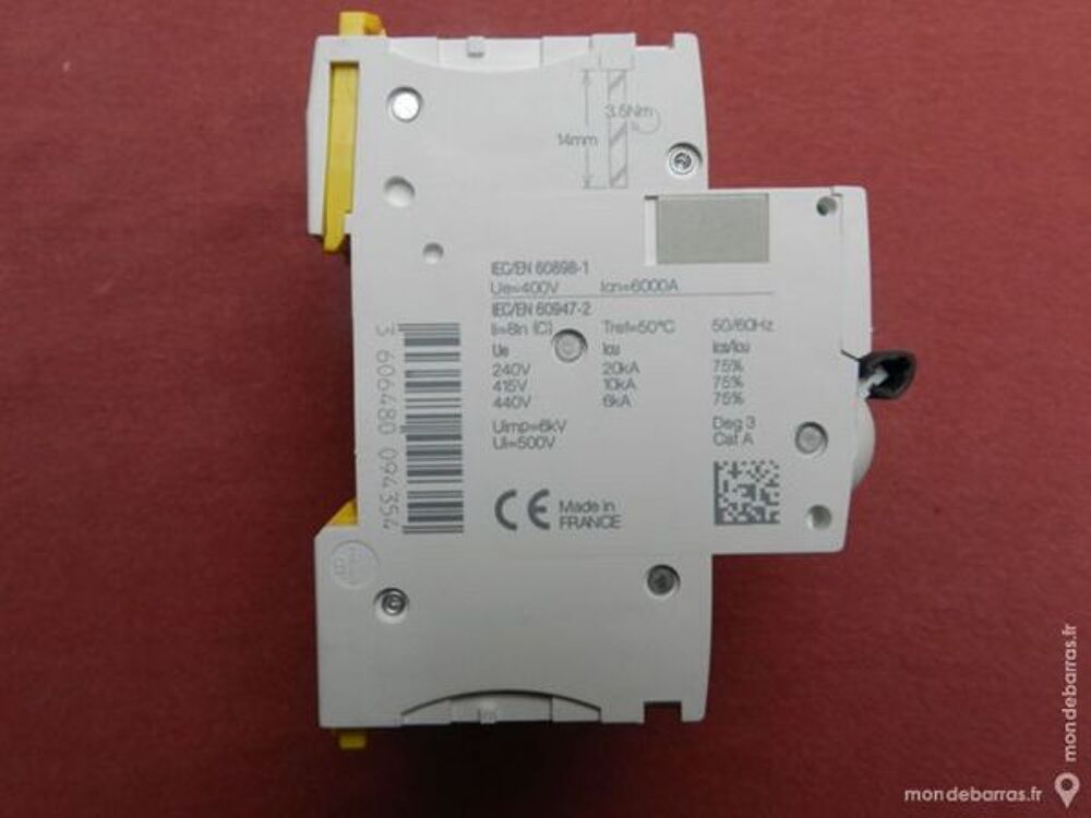 A9F77440 DISJONCTEUR SCHNEIDER ACTI9 4P 40A C Bricolage