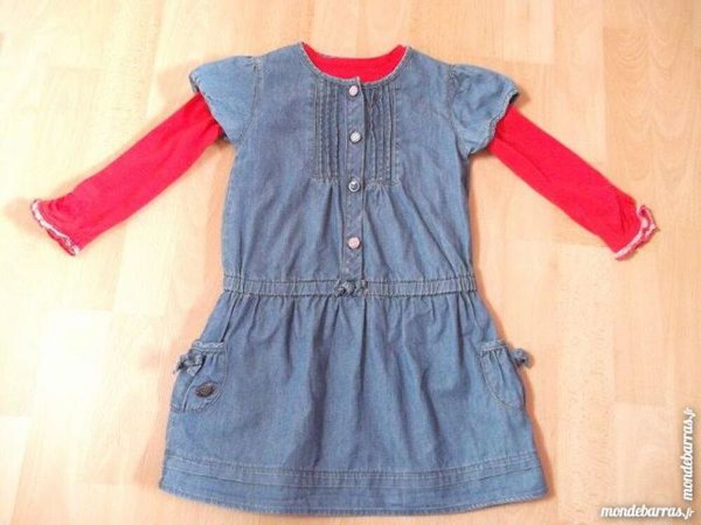 Robe jean et t-shirt ML LA COMPAGNIE DES PETITS 3A Vêtements enfants