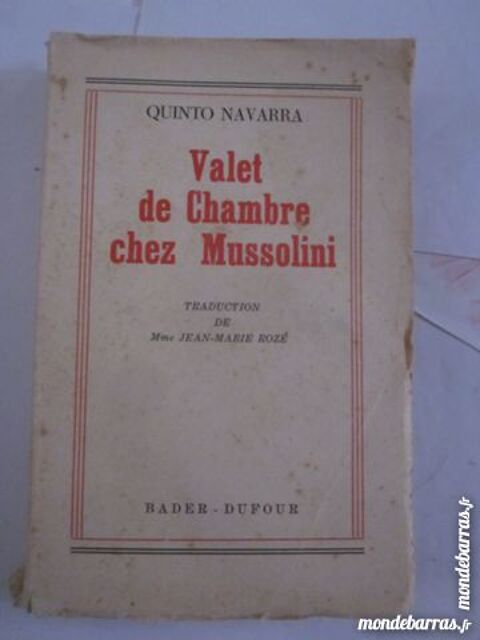 VALET DE CHAMBRE CHEZ MUSSOLINI 6 Brest (29)