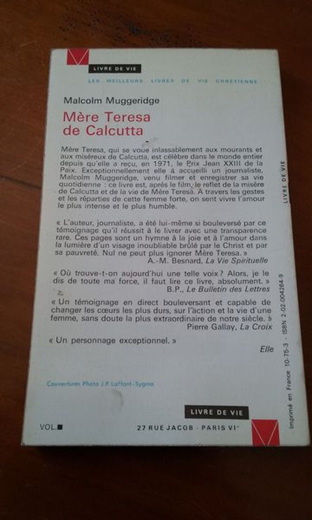 M&egrave;re Teresa de Calcutta Livres et BD