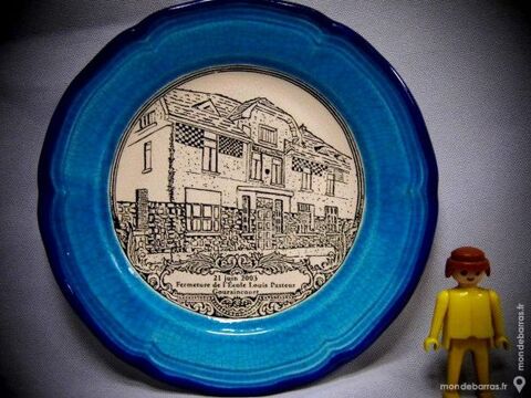 Assiette emaux de longwy ecole gouraincourt 20 Dunkerque (59)