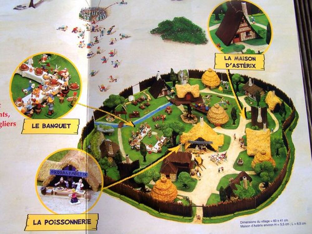 Village d'Ast&eacute;rix avec le camp romain + le champ de bataille 