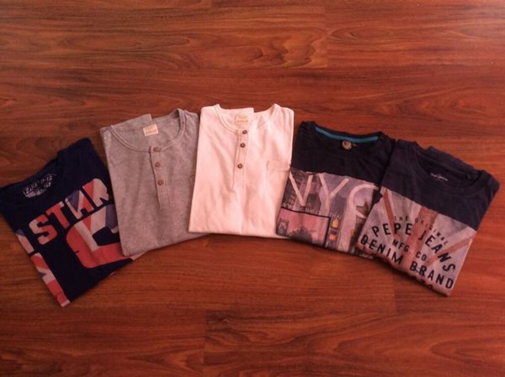 Lot tee shirt manche longue garcon 12ans (152cm) Vêtements enfants