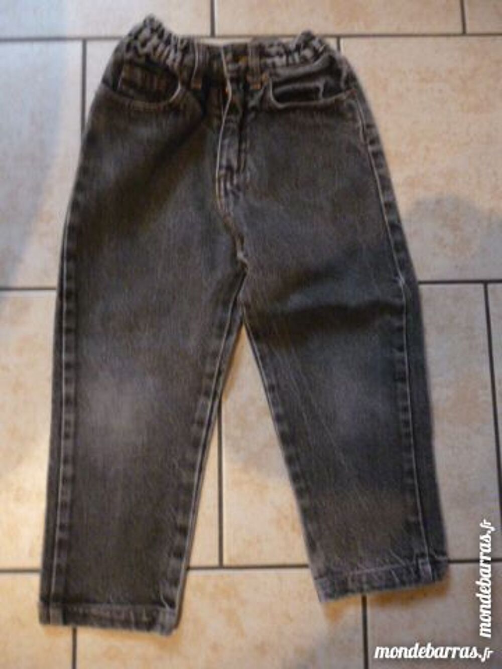 Pantalon jean noir d&eacute;lav&eacute; gar&ccedil;on Taille 5 /6 ans Vêtements enfants