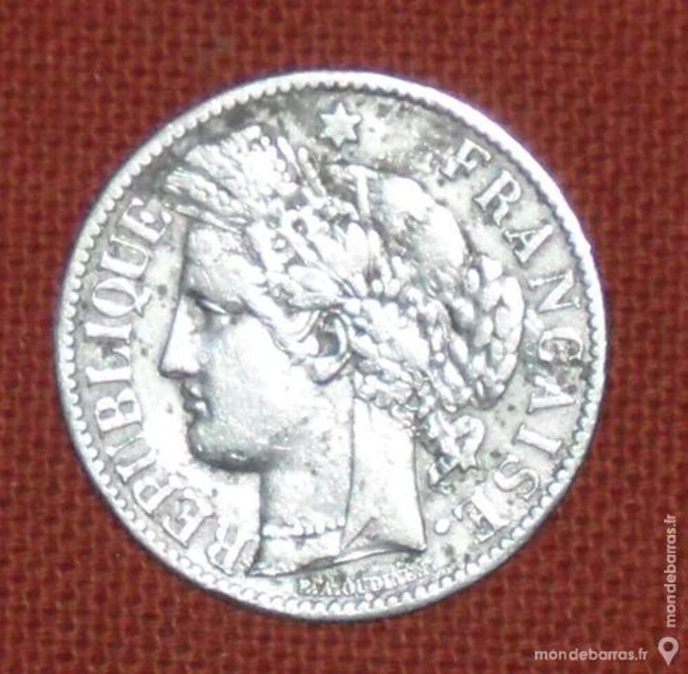 pi&egrave;ce de 2 Francs en argent CERES 1871 