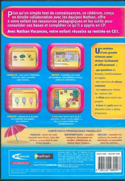 Nathan vacances du CP au CE1 -- 6 - 8 ans -- PC/MAC -- 5 Septèmes-les-Vallons (13)