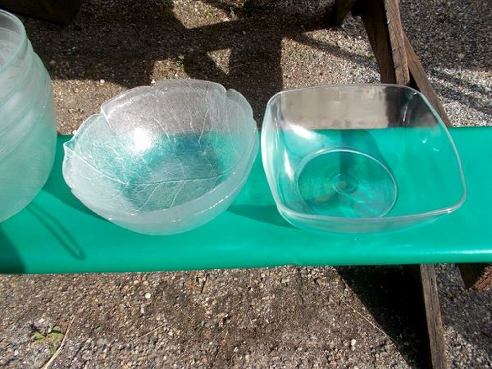 Grand et petit saladier en verre (l'unit&eacute;) Cuisine