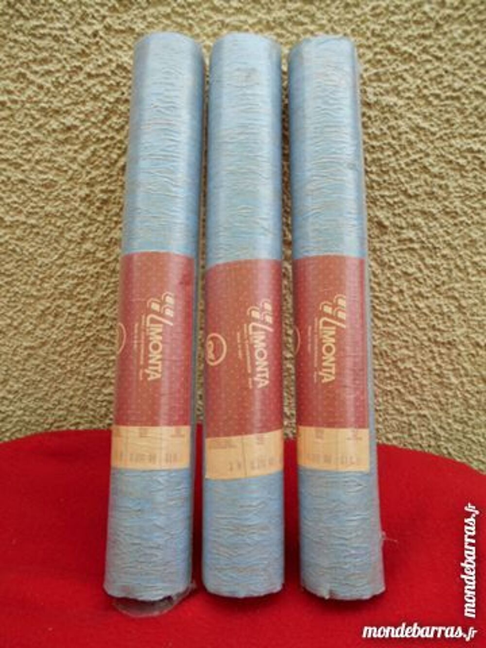 3 ROULEAUX PAPIER PEINT &laquo; Limonta &raquo; Décoration