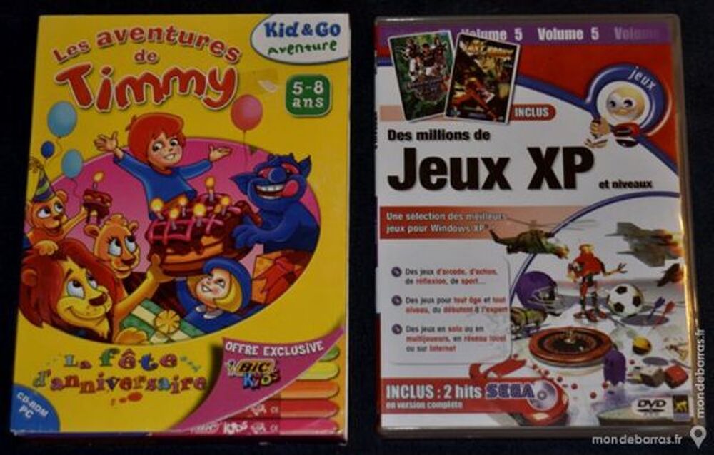 2 jeux video pc pour enfants - tr&egrave;s bon &eacute;tat Consoles et jeux vidéos