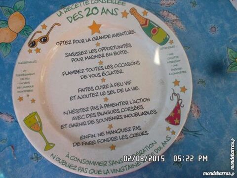 assiette déco 20 ans 2 Chambly (60)