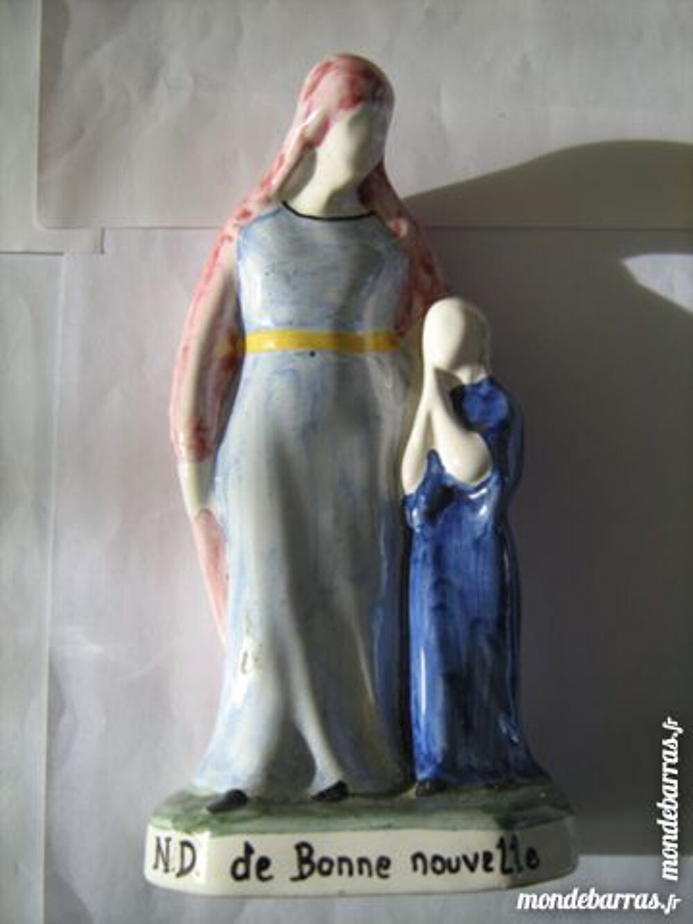 VIERGE A L' ENFANT EN FAIENCE 