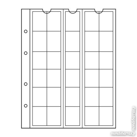 5 FEUILLES et intercalaires pour pices de monnaie 6 Dammarie-les-Lys (77)