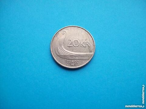 PIÈCE DE MONNAIE NORVÈGE 20 KRONE 2002 5 Wattignies (59)