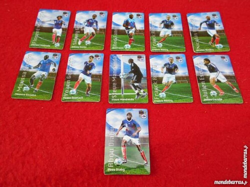 11 MAGNETS Equipe de France de Football 