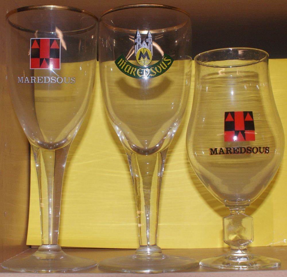 MAREDSOUS verres bi&egrave;re collector 