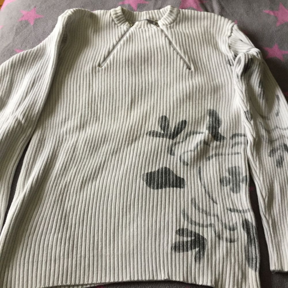 PULL COTELE BEIGE TRES CLAIR RIVALDI T. L Vêtements